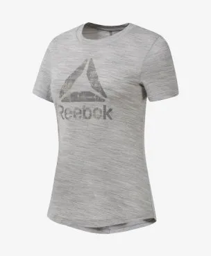  Женская футболка Reebok Training Essentials Marble Logo, фото 1 