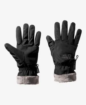 Перчатки женские Jack Wolfskin Stormlock Highloft Glove Women черный цвет