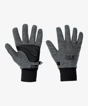 Перчатки Jack Wolfskin Stormlock Knit Glove серый цвет