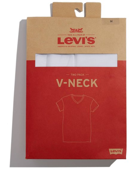  Комплект из двух футболок Levi's® Slim 2 Pack V Neck, фото 3 