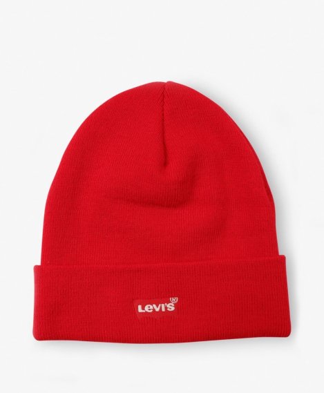 Шапка LEVI'S RED BATWING EMBROIDERED SLOUCHY BEANIE BRILLIANT RED 38022-0185, фото 1