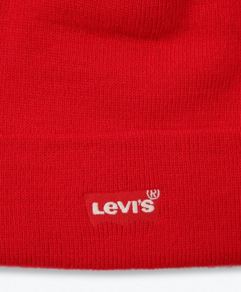 Шапка LEVI'S RED BATWING EMBROIDERED SLOUCHY BEANIE BRILLIANT RED 38022-0185, фото 3