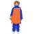 Детская куртка Bask juno Siri синий/оранжевый цвет